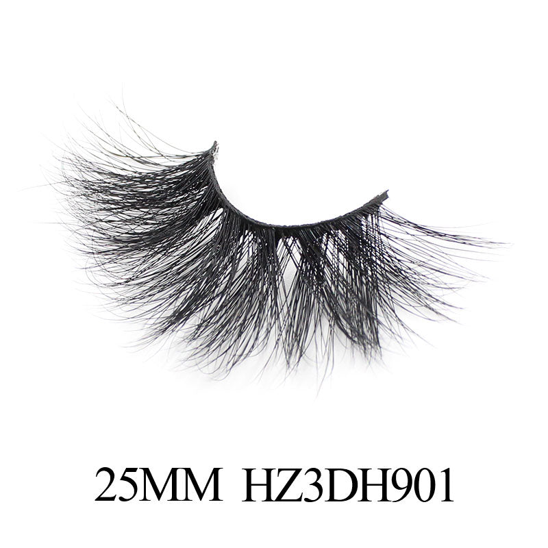 Luxury 25mm 5d Mink Eyelash Super Fluffy Curl Up Full Strip Lashes